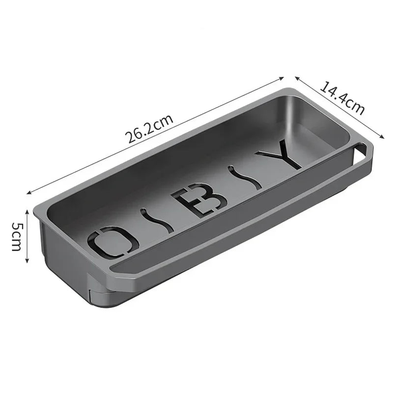 Self-Draining Kitchen Sink Organizer Sponge & Soap Faucet Shelf