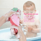 Fruit Cartoon Bath Sponge Soft Loofah Scrubber for Kids & Babies