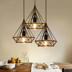E27 Industrial Loft Pendant Light with Hemp Rope Design