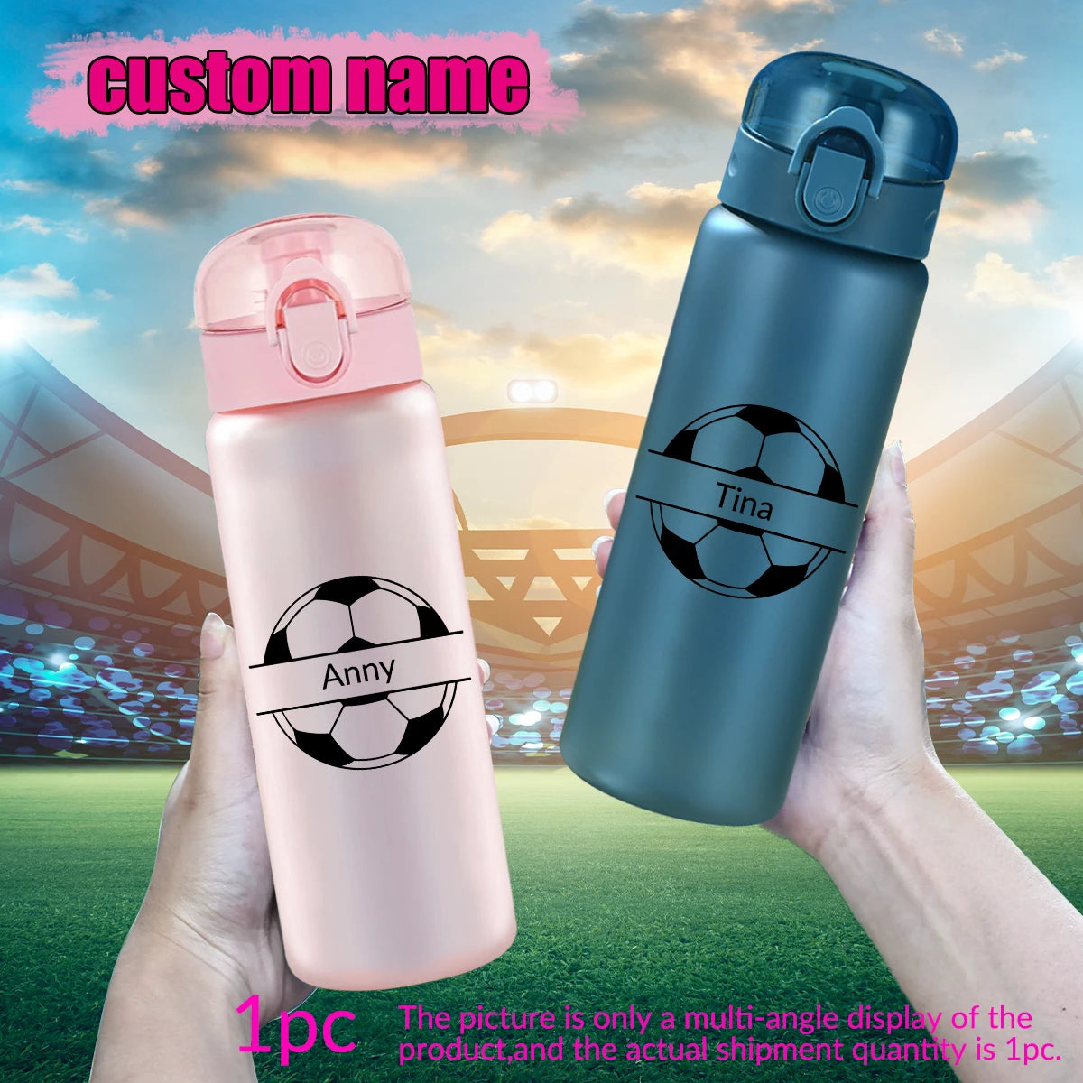 Custom Photo Water Bottle 780ml Personalized Sports Bottle
