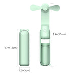 Cute Mini Handheld Fan USB Rechargeable Folding Fan
