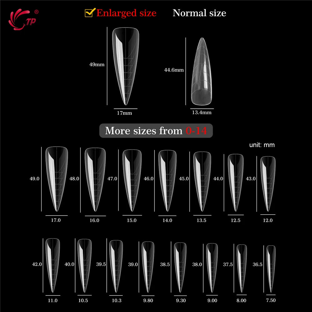 Stiletto Dual Form Nail Tips Acrylic Gel Extension Mold Kit