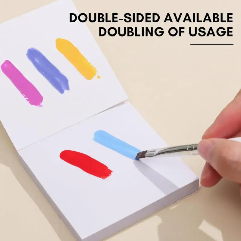 50Pcs Gel Nail Polish Palette Paper Disposable Nail Art Mixing Tool