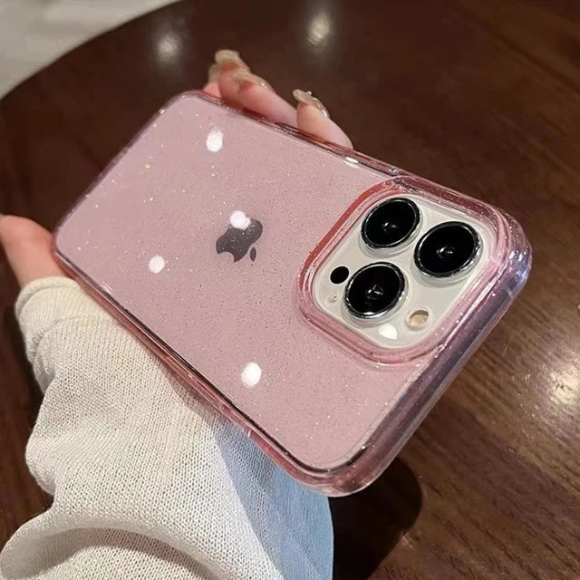 Luxury Bling Glitter Clear Case for iPhone 17 16 15 14 13 12 Pro Max