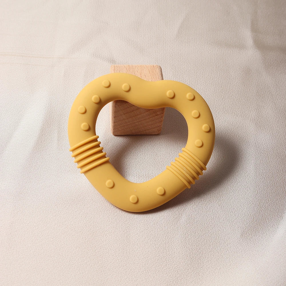 Star & Heart Silicone Baby Teether Food Grade Toy