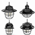 Retro LED Camping Lantern Rechargeable Outdoor Hanging Light