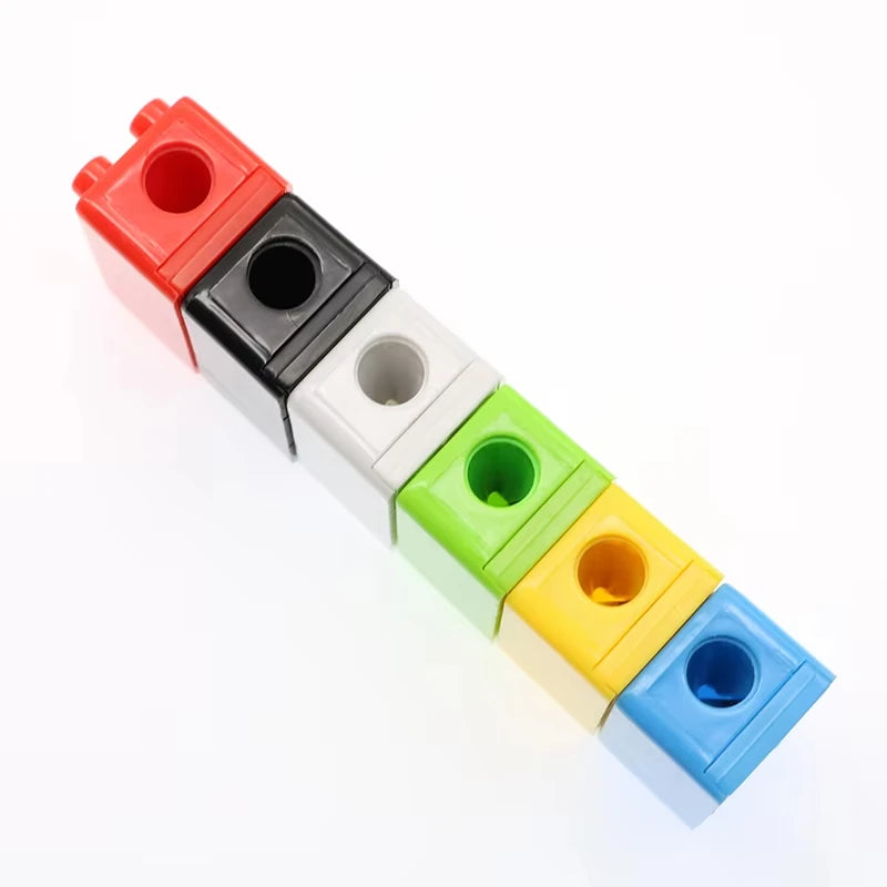 Cartoon Building Blocks Pencil Sharpener Kids School Stationery