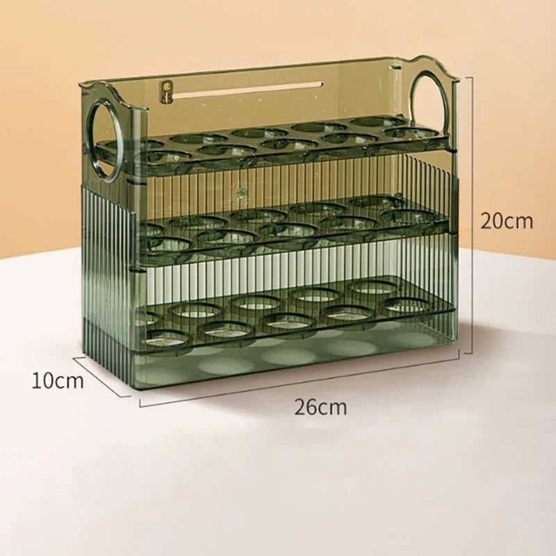 3 Layer Egg Holder Fridge Side Door Organizer