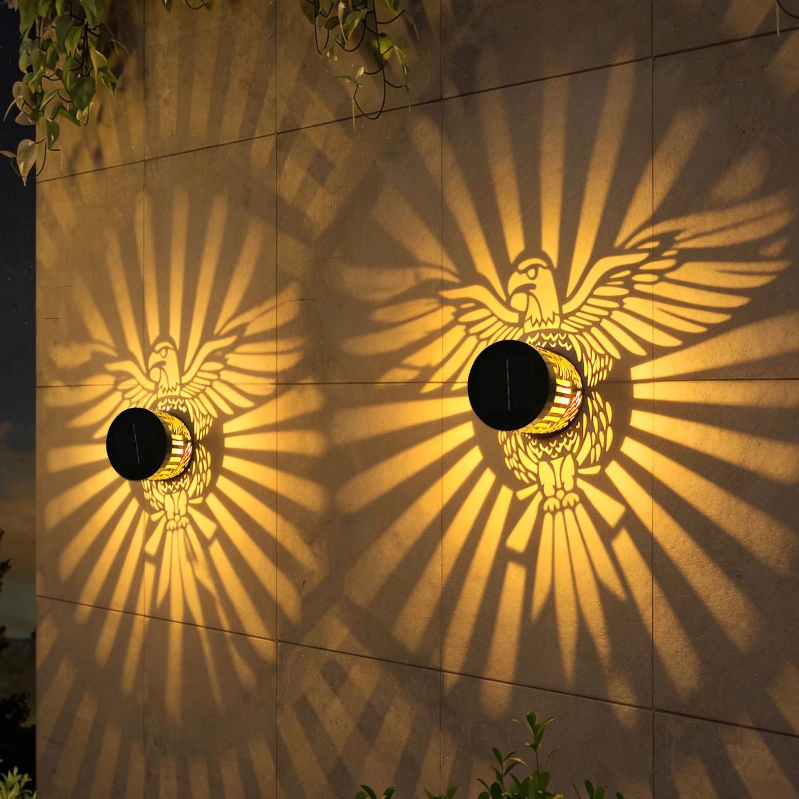 Solar Mandala Fence Light Waterproof LED Wall Light for Garden & Patio Secondary image