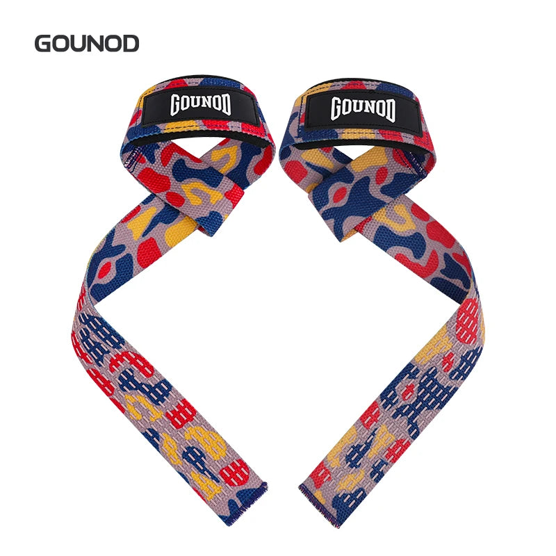 Silicone Gym Hand Grips Lifting Straps Deadlift Wrist Support Pair