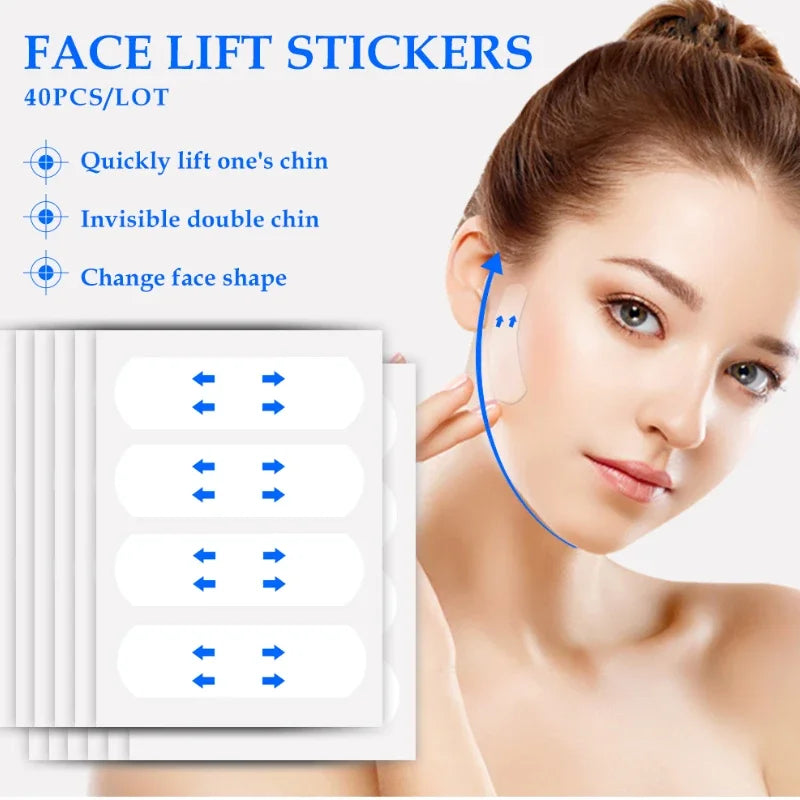 Invisible V Shape Face Lifting Tape Instant Wrinkle and Sagging Lift