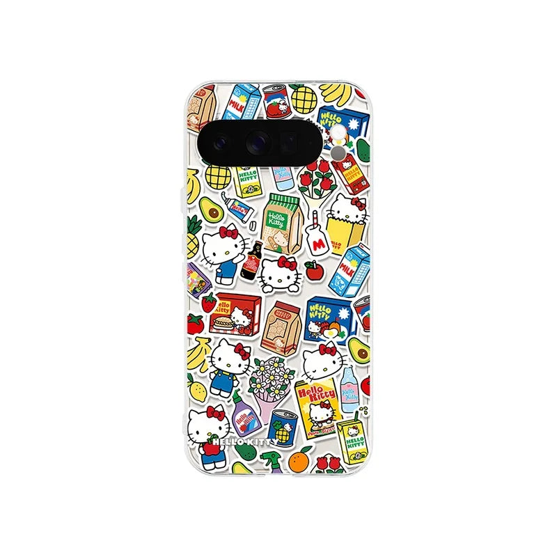 Kawaii Hello Kitty TPU Case for Google Pixel 7 8 9 10 Pro XL Cover