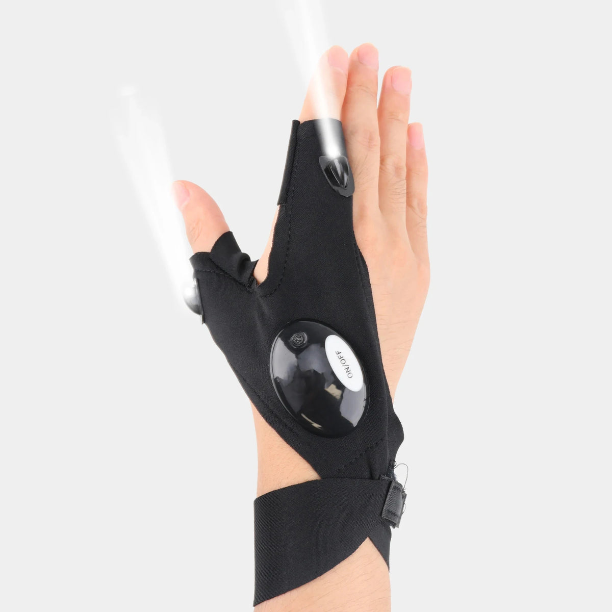 LED Flashlight Gloves | Waterproof Fingerless Gloves