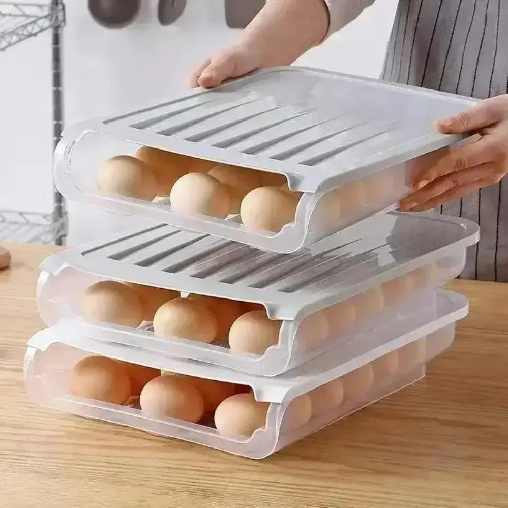 Rolling Egg Storage Box Fridge Egg Organizer Main image