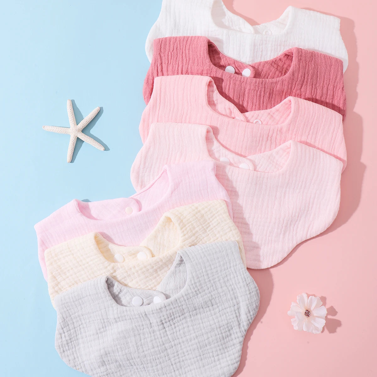 3PCS Baby Bibs Soft Drool Bandana Feeding Bib Set Main image