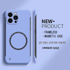 Magnetic Frameless Case for iPhone 15 14 13 12 11 Pro Max