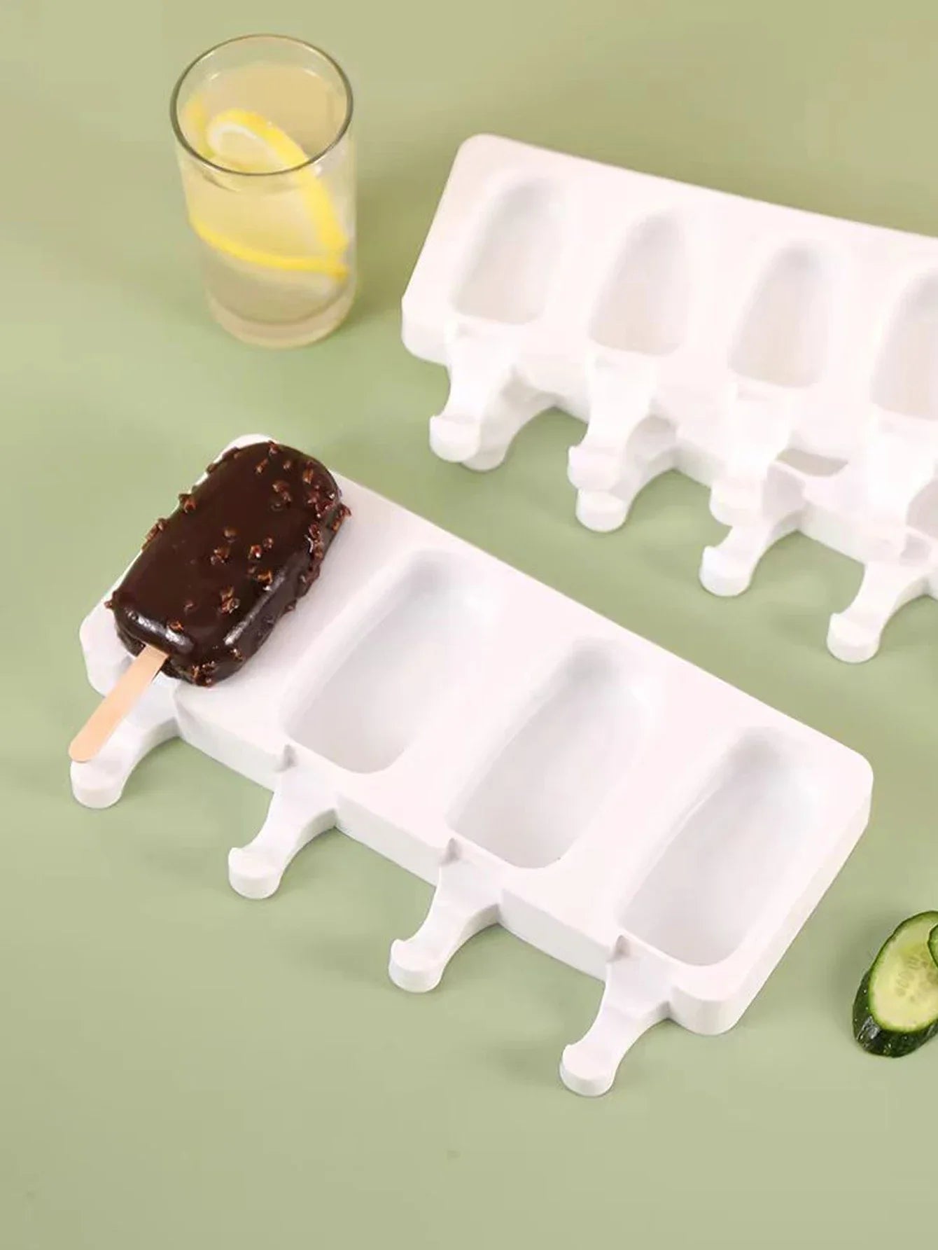 Silicone Ice Cream Mold – DIY Popsicle & Fruit Juice Ice Tray Baking Mold Secondary image