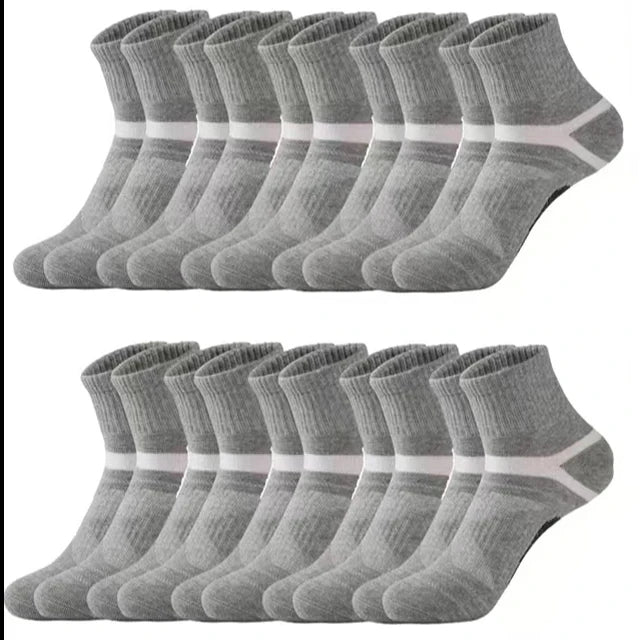 Men's Hiking Basketball Socks 3 Pairs Breathable Sweat Absorbent