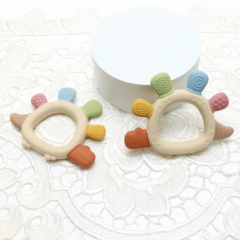 Baby Dinosaur Silicone Teether BPA Free Chew Toy