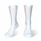 Aero Cycling Socks Men Anti-Slip Silicone Breathable Summer Bike Socks
