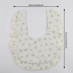 Flower Print Baby Bibs Soft Cotton Feeding Scarf for Girls
