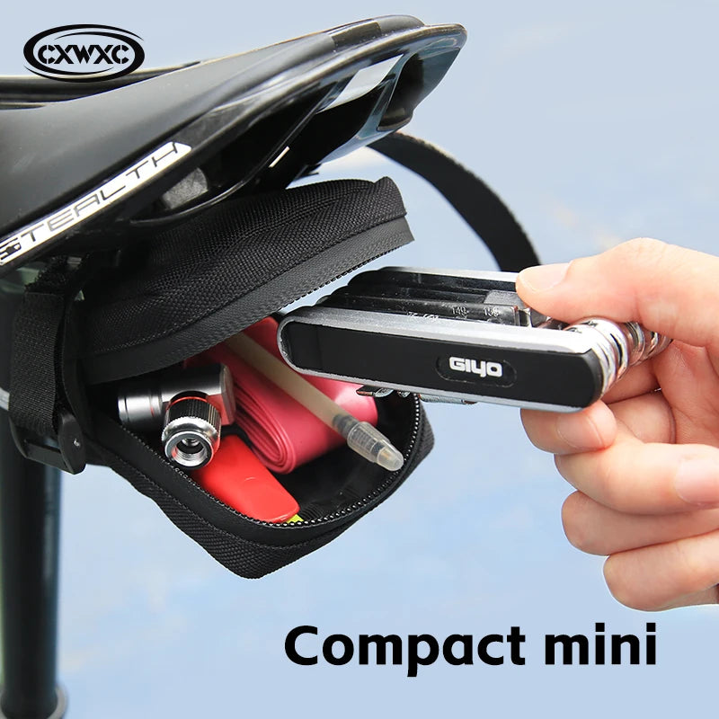 Mini Waterproof Bike Saddle Bag 0.35L Lightweight Cycling Storage Bag