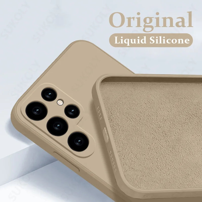 Shockproof Liquid Silicone Case for Samsung Galaxy S22 S23 S24 S25 S26