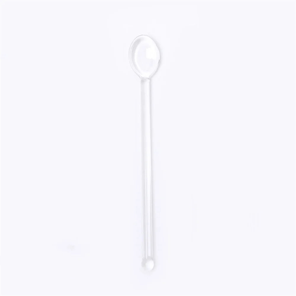 Glass Stirring Spoon Long Handle – Coffee, Milk Tea & Dessert Bar Tool