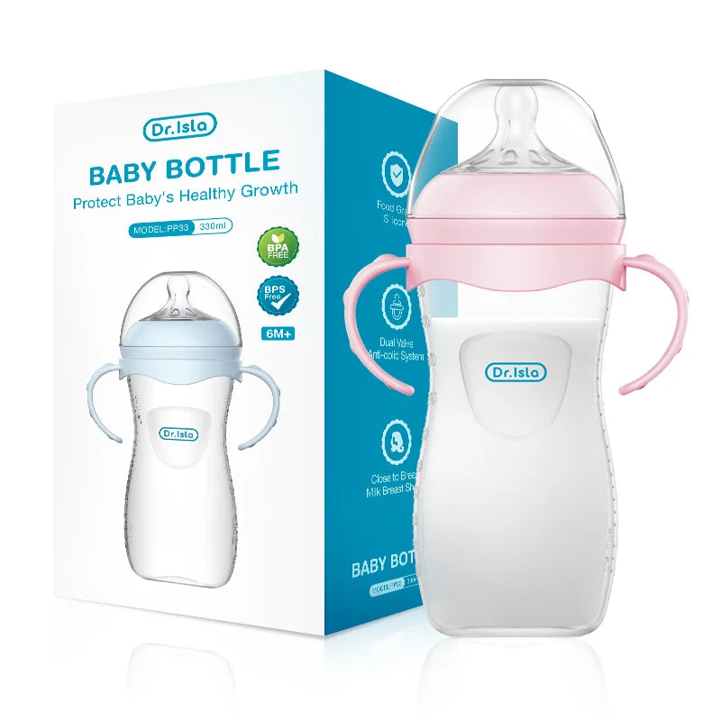 BPA-Free Baby Feeding Bottle with Handle 150-330ML