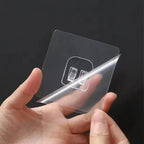 Transparent Adhesive Wall Hooks No-Drill Kitchen & Bathroom Hooks