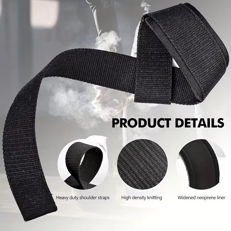 Non-Slip Gym Lifting Straps for Weight Training & CrossFit Support