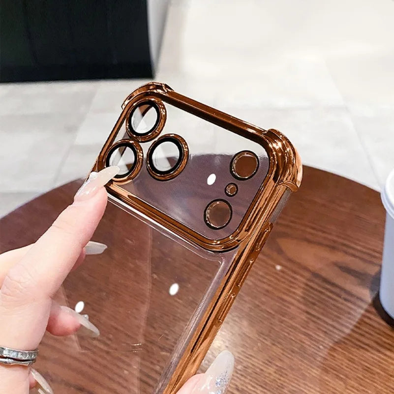 Shockproof iPhone Case | Electroplated Cover with Camera Protection