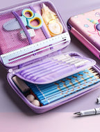 3D Unicorn Pencil Case Cute EVA Cartoon Stationery Box for Girls