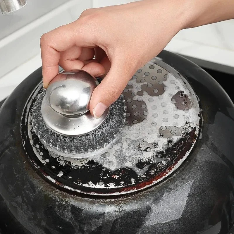 Stainless Steel Pot Brush Heavy-Duty Dish Scrubber Secondary image