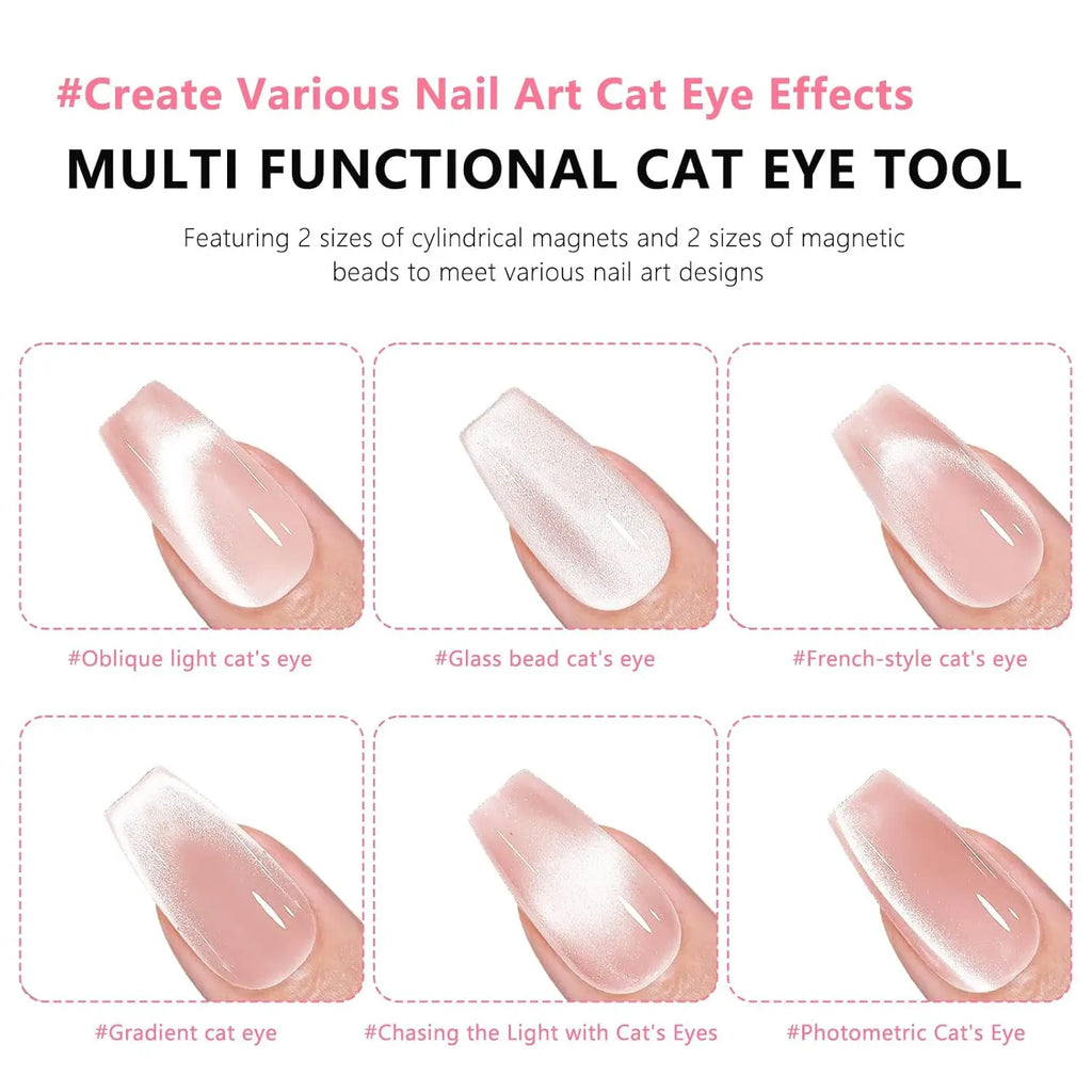 Nail Cat Eye Magnet Tool Set 3D Gel Nail Magnetic Stick Pen