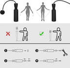 Cordless Skipping Rope Weighted Ball | Indoor Fat Burning Fitness