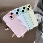 Candy Color Frame Clear Case for iPhone 11 12 13 14 15 16 17 Pro Max