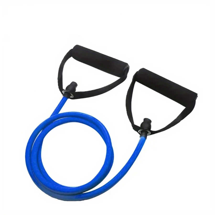 1pc 4-Level Resistance Bands with Handles for Home Workout Fitness