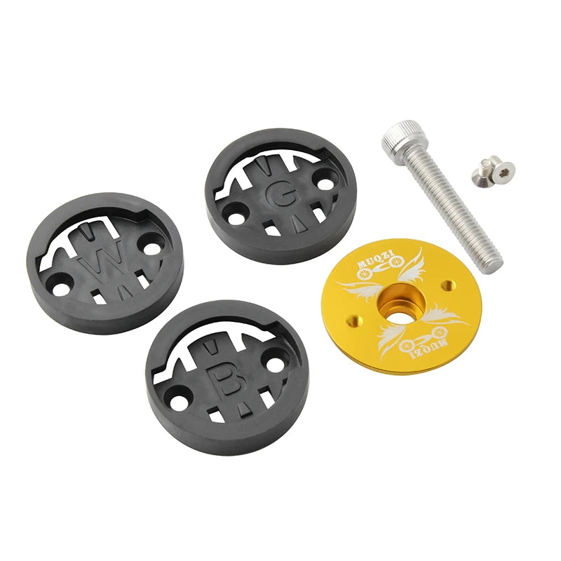 Bike Computer Mount Adapter Handlebar Stem Top Cap GPS Holder