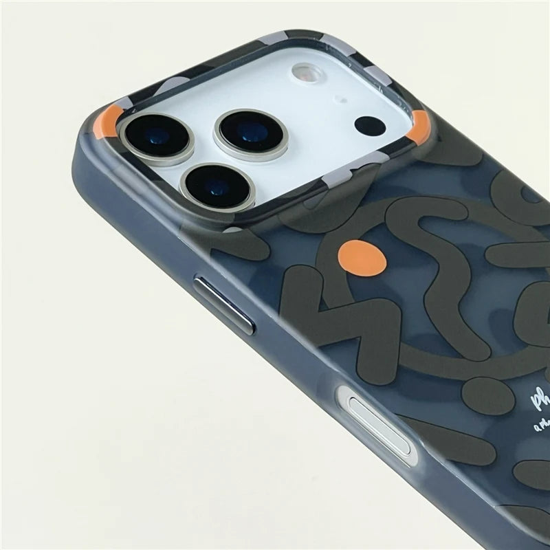Graffiti MagSafe Wireless Charging Case for iPhone 17 16 15 14 Pro Max