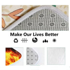 Funny Chicken Kitchen Mat Non-Slip Machine Washable Rug Decor