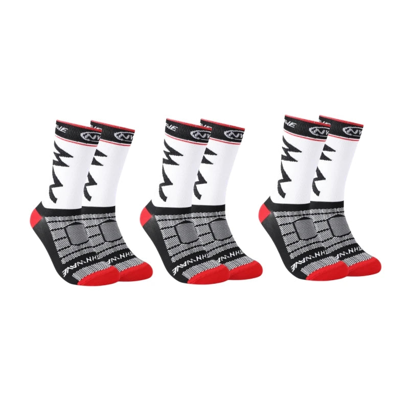 Breathable Sports Socks 3 Pairs Running Cycling Outdoor Men UK