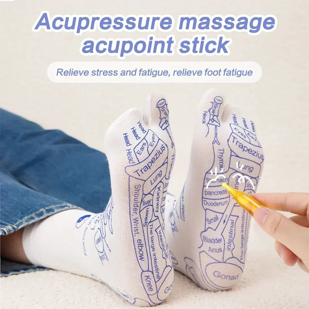 Acupressure Foot Massage Socks for Tired Feet & Reflexology Care