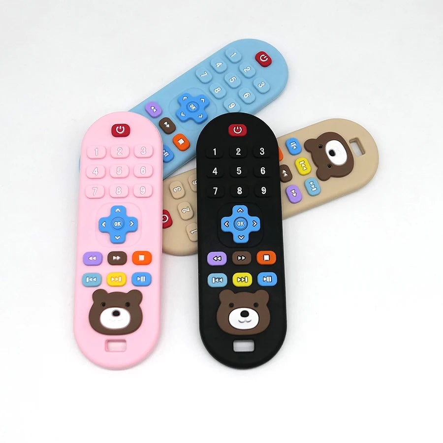 Silicone Remote Control Baby Teether Toy Set