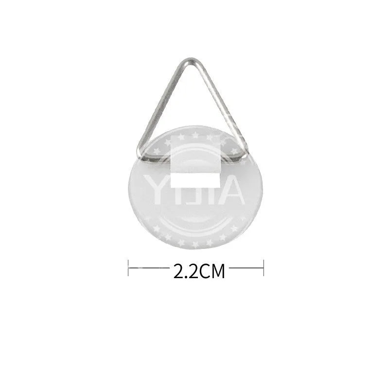 10Pcs Invisible Adhesive Plate Hangers Self-Adhesive Wall Hooks