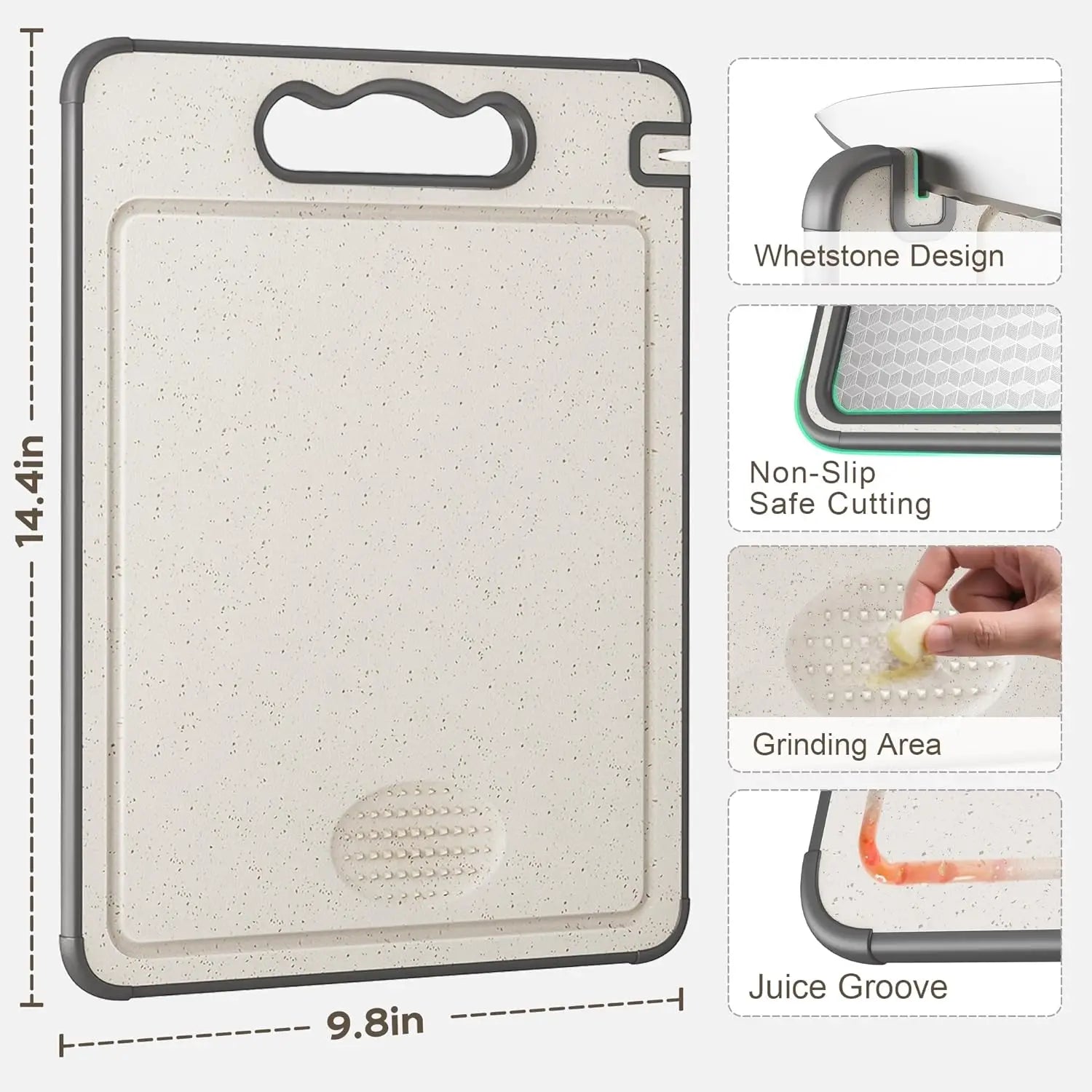 Stainless Steel Cutting Board Double-Sided Board