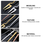 Stainless Steel Fruit Fork Dessert, Salad & Cocktail Pickle Fork Tableware