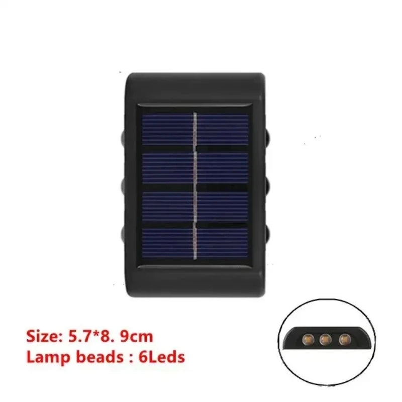 Waterproof Solar LED Outdoor Wall Light for Garden & Street Decor