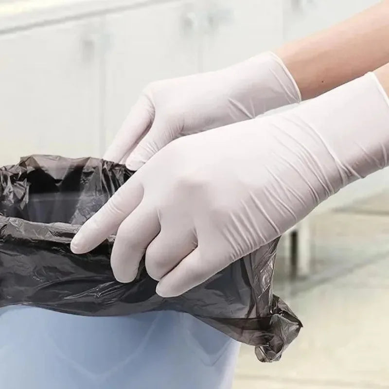 White Nitrile Gloves Disposable Latex Free Gloves