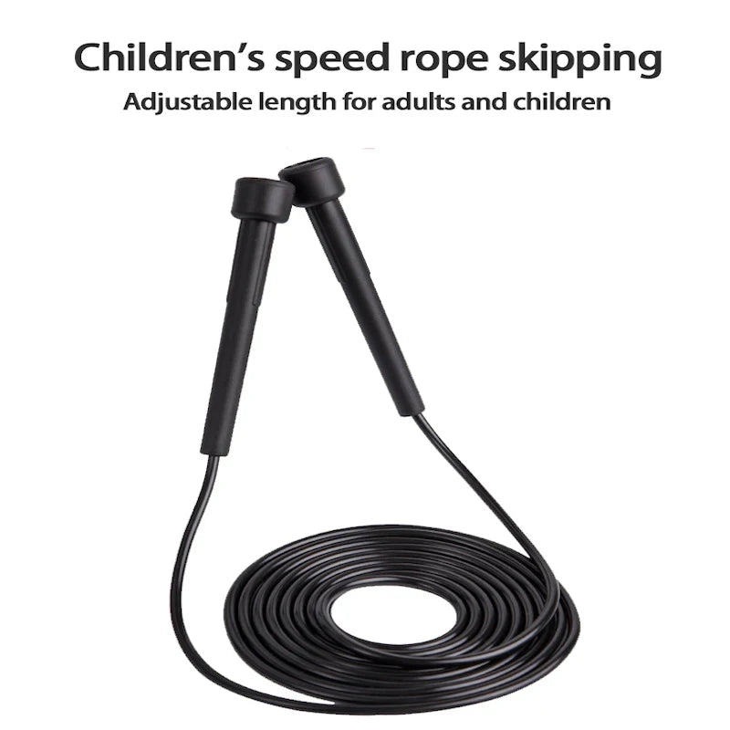 PVC Speed Jump Rope Adjustable Skipping Rope Boxing Gym Fitness